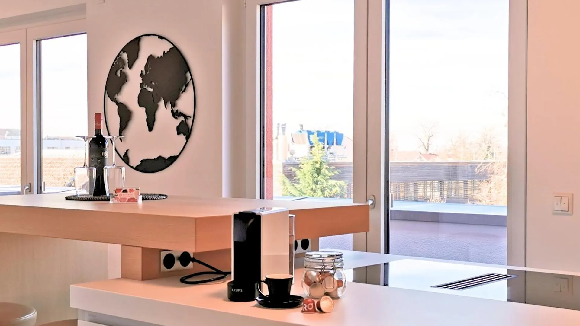 Apartment Fynbos City Penthouse, Dachterrasse, Design-Kueche, Parkplatz Straubing Germany
